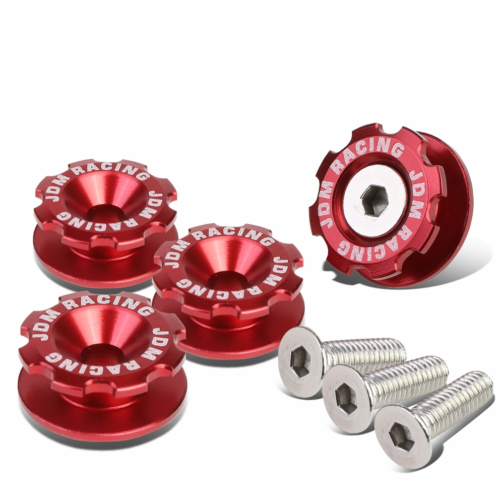 Pack of 4 Anodized Aluminum Front Left / Right Gear Style Bumper