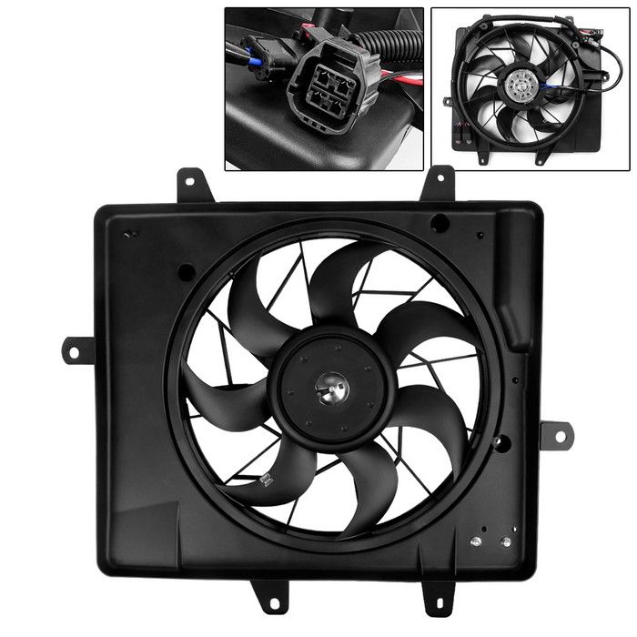 Radiator Cooling Fan w/Motor For 20062010 Chrysler PT Cruiser 2.4L