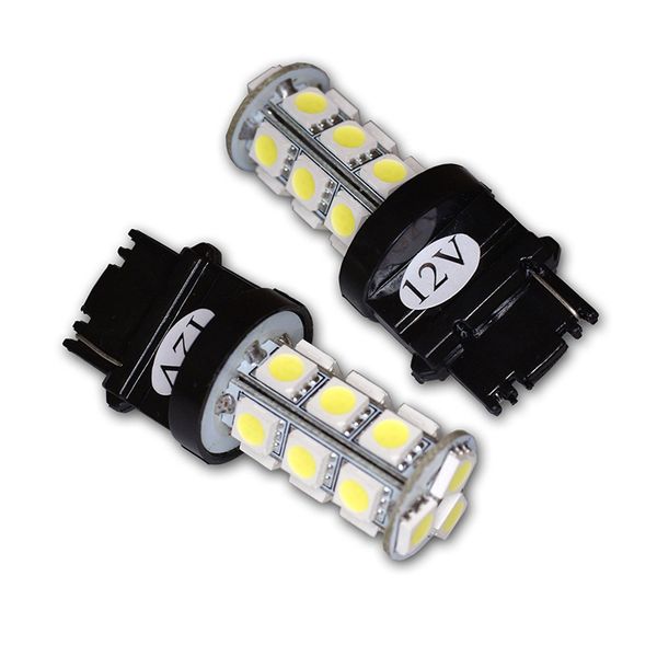 Wedge Style Reverse Led (Reverse) White T25 Wedge 18-SMD LED Light Bulbs Backup 3187 3157 3156