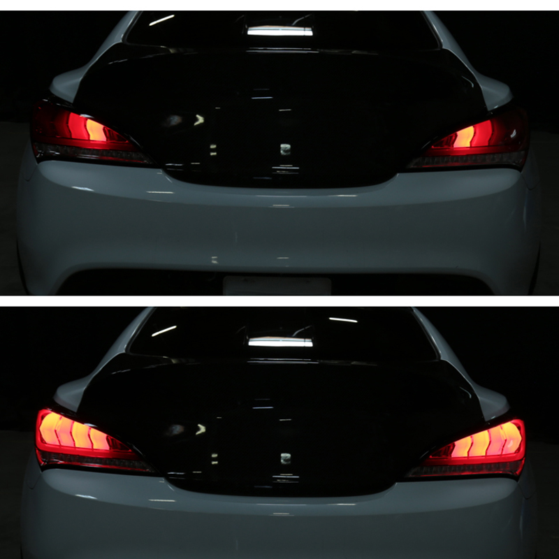 SpecD 20102016 Hyundai Genesis Coupe Sequential LED 3D Tail Lights Smoked LTGENS210RGLEDTM