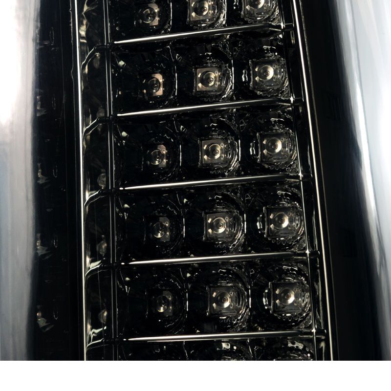 SpecD 1418 GMC Sierra 1500 2500HD 3500HD LED Tail Lights Gloss Black