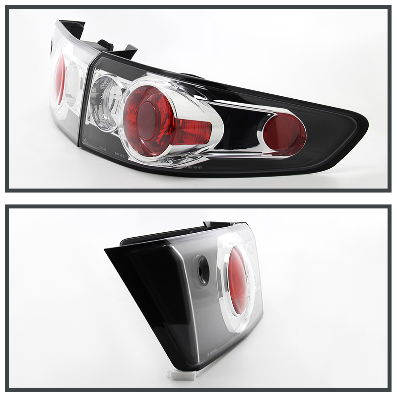 20032005 Honda Accord 4DR JDM Style Altezza Tail Lights Black LT