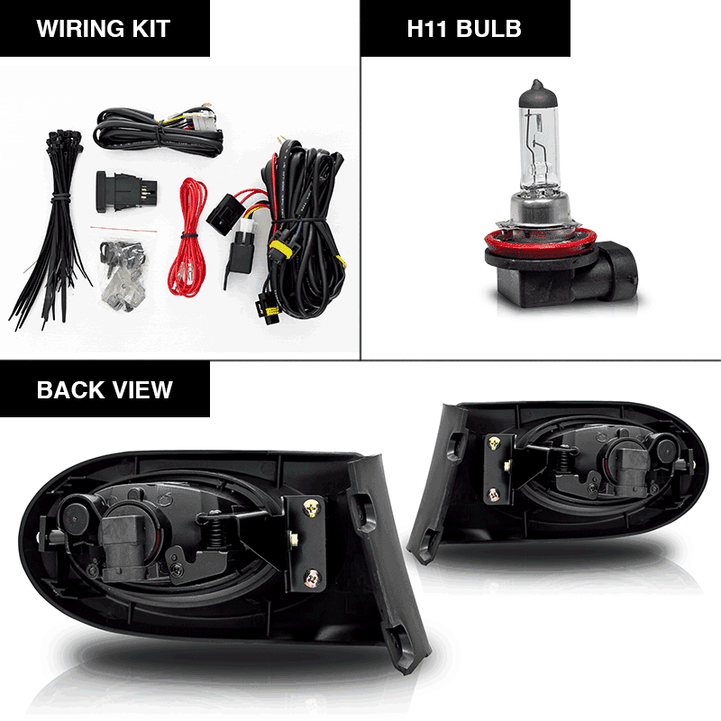 0204 Acura RSX (All Model) Factory Style Fog Lights Kit (Include