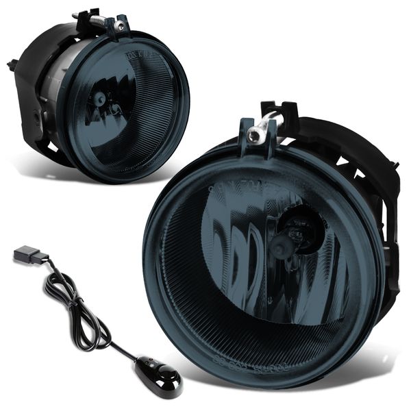 Smoke Lens Bumper Fog Lights For 2005-2010 Dodge Challenger & Charger - Halogen, 42W, Direct Fit