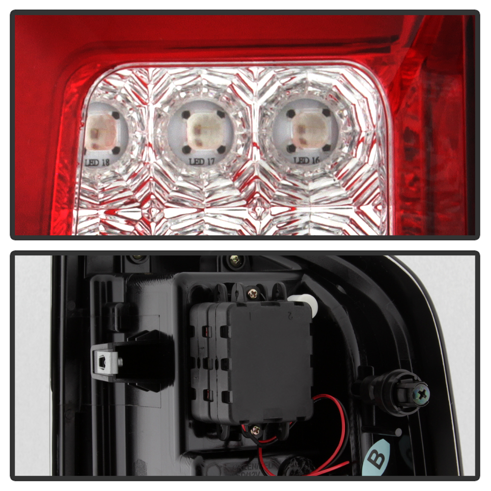 20152021 Chevy Colorado CStyle LED Tube Tail Lights Red ALTYD