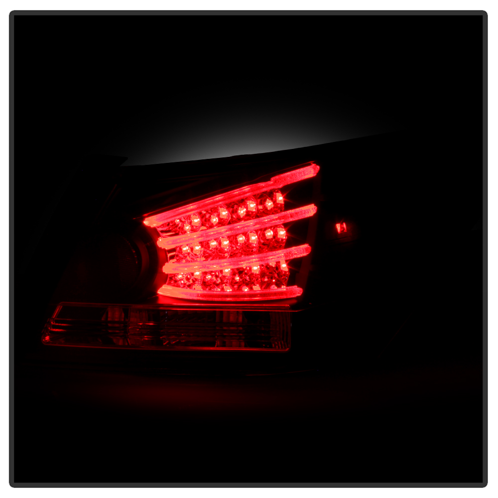 20082012 Honda Accord 4DR Sedan Euro Style LED Tail Lights Black 111