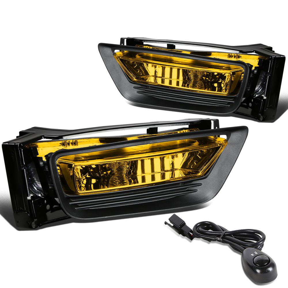 20132014 Honda Accord 4DR Sedan OEM Style Replacement Fog Lights Yellow