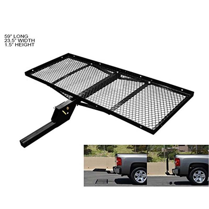 Universal 2" Hitches Cargo Carrier 300 Lbs 23X59 TrayStyle Fold Up