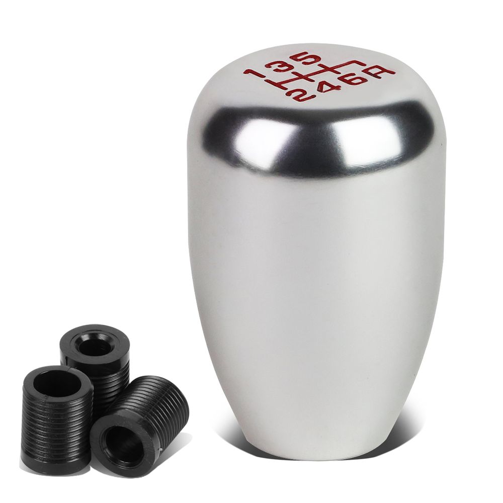Universal 6Speed MT 10x1.5 Aluminum Racing Shift Knob (Silver)