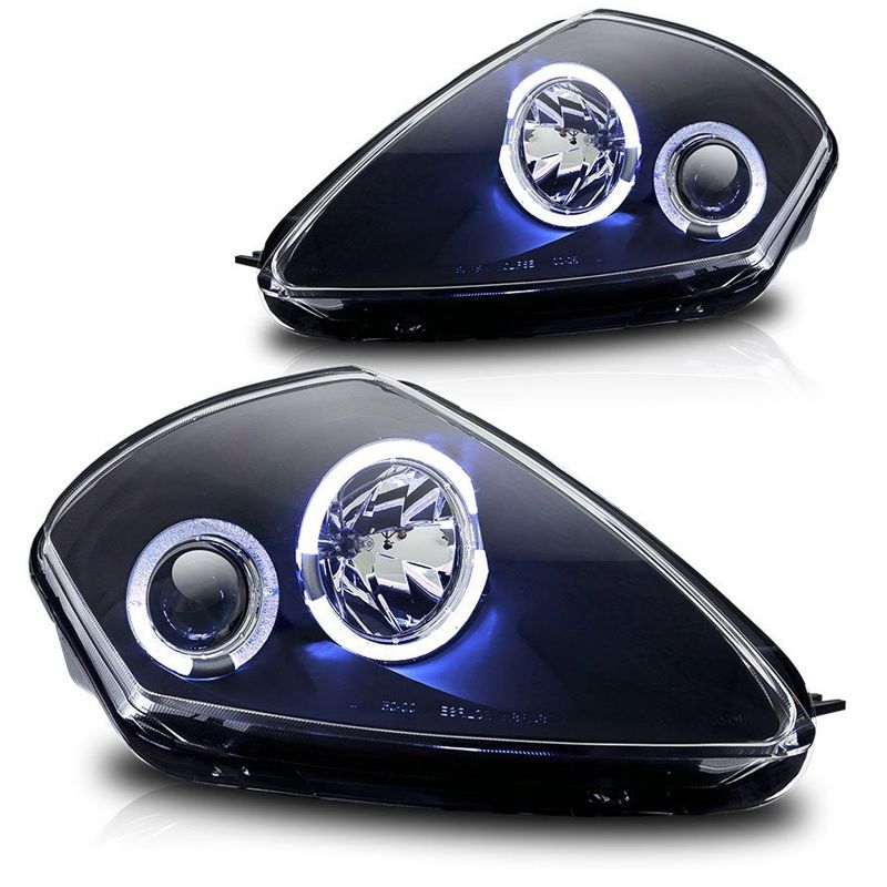 Winjet 0005 Mitsubishi Eclipse Halo Projector Headlights Black