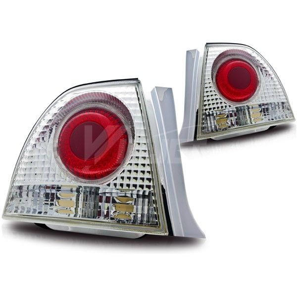 Winjet 9495 Honda Accord Altezza Tail Light W/ Halo Chrome
