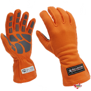 ALLSTAR Performance Driving Gloves Outseam Double Layer Nomex Orange <br>SFI 3.3/5