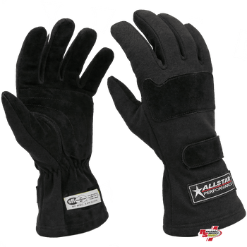 ALLSTAR Performance Driving Gloves Double Layer Nomex Black <br>SFI 3.3/5
