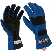 ALLSTAR Performance Driving Gloves SFI Double Layer Nomex Blue <br>SFI 3.3/5