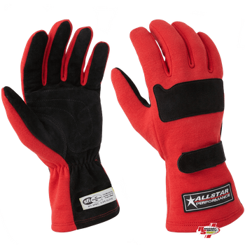 ALLSTAR Performance Driving Gloves Double Layer Nomex Red <br>SFI 3.3/5