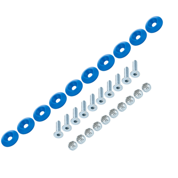 ALLSTAR Performance Body Bolt Kit Blue Washers