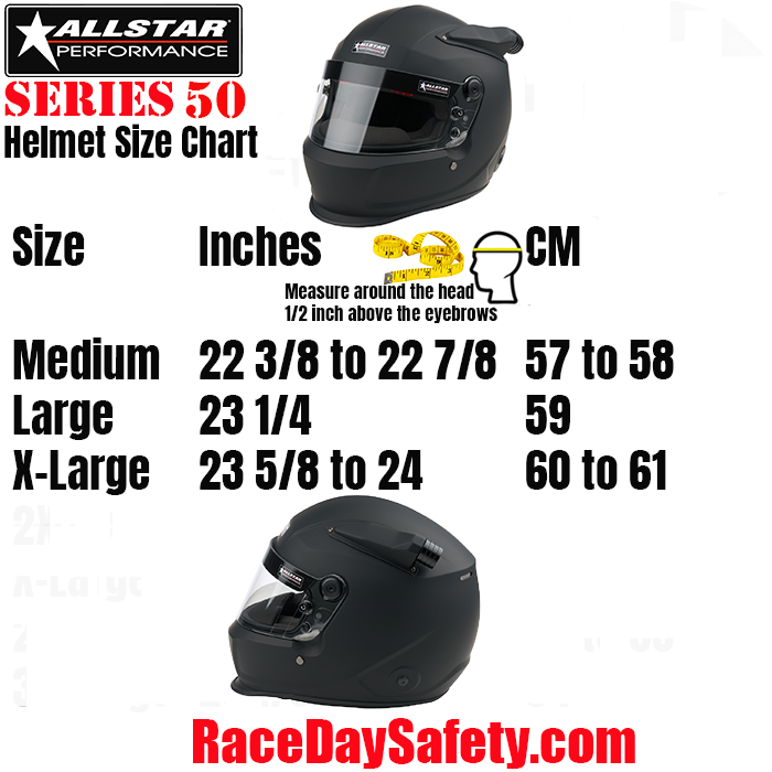 ALLSTAR Performance Series 50 Mid-Air Racing Helmet Flat Black <br>Snell SA2025