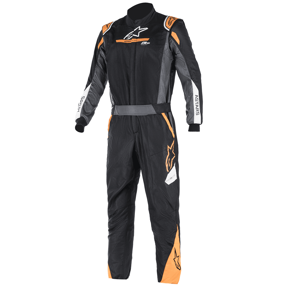 Alpinestars Atom Race Suit Black/Anthracite/Orange Fluo