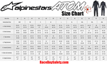 Alpinestars Atom Race Suit Black Size Chart