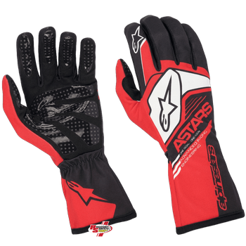 Alpinestars Tech-1 K RACE V2 "CORPORATE" Kart Racing Gloves Red/Black