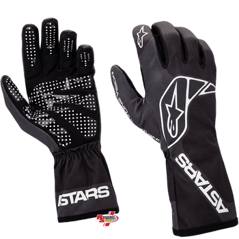Alpinestars Tech-1 K RACE V2 "ONE VISION" Kart Racing Gloves Black/Tar Gray
