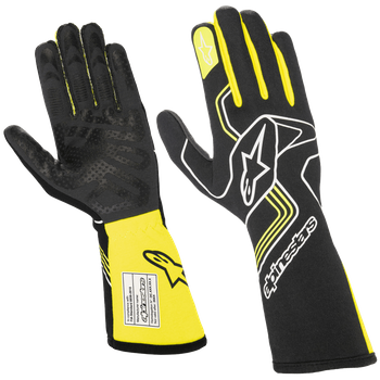 Alpinestars Tech-1 RACE V3 Gloves Black/Yellow Fluo <br>FIA 8856-2018