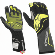 Alpinestars Tech-1 ZX V3 Gloves Tar Gray/Black/Yellow Fluorescent <br>FIA 8856-2018/SFI 3.3/5