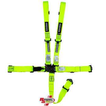Clearance Ultra Shield Junior 5 Point Latch and Link Racing Seat Belts Fluorescent Yellow SFI 16.1