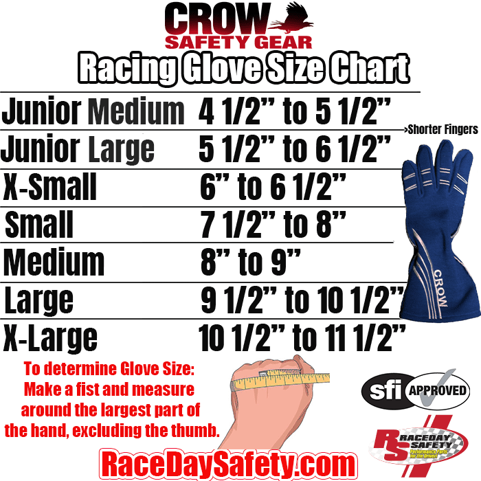 Crow All Star Nomex® Gloves Blue <br>SFI 3.3/5