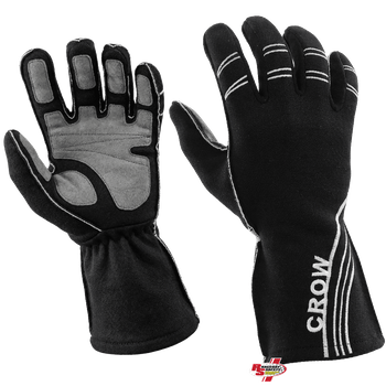 Crow All Star Nomex® Gloves Black <br>SFI 3.3/5