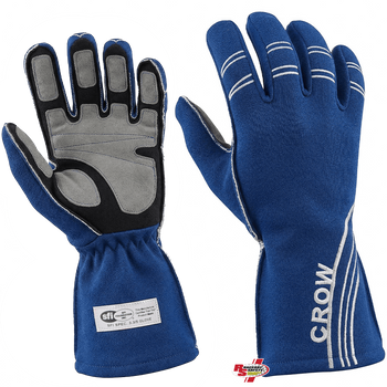 Crow All Star Nomex® Gloves Blue <br>SFI 3.3/5