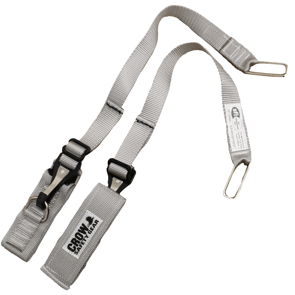 Crow Junior Individual Arm Restraints SFI 3.3 Gray