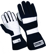 Crow Junior Nomex® Racing Gloves Black <br>SFI 3.3/5