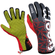 FreeM K-Slight 22 Kart Racing Gloves Grey/Red