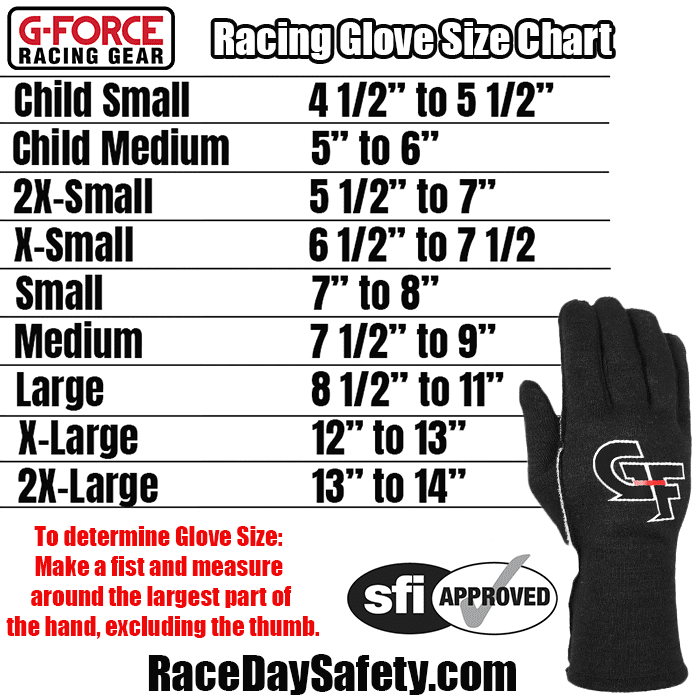 G-Force G-Limit RS Auto Race Gloves Black <br>SFI 3.3/5