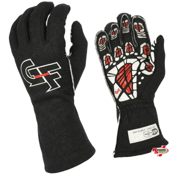 G-Force G-Limit RS Auto Race Gloves Black <br>SFI 3.3/5