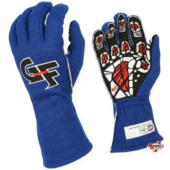 G-Force G-Limit RS Auto Race Gloves Blue <br>SFI 3.3/5