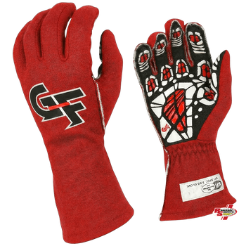 G-Force G-Limit RS Auto Race Gloves Red <br>SFI 3.3/5