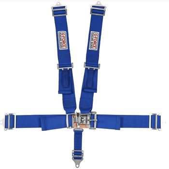 G-Force Racing Gear 6000 L&L 5-Point Pull-Down Harness Blue <br>SFI 16.1
