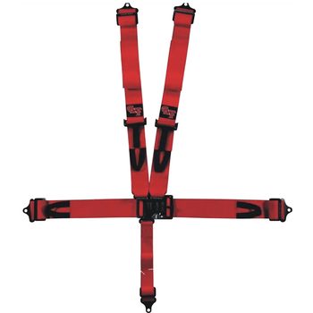 G-Force Racing Gear 6000 L&L 5-Point Pull-Down Harness Red <br>SFI 16.1