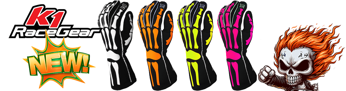 K1 RaceGear Skeleton Gloves