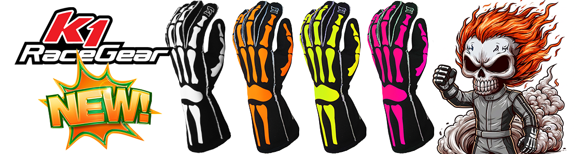 K1 RaceGear Skeleton Gloves