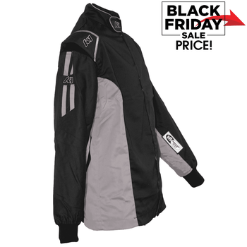 K1 RaceGear Challenger Racing Jacket Black/Gray <br>SFI 3.2A/1