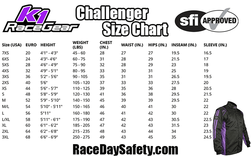 K1 RaceGear Challenger Racing Jacket Black/Purple <br>SFI 3.2A/1