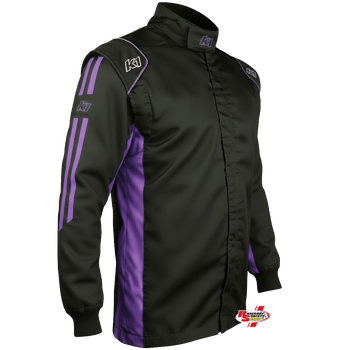 K1 RaceGear Challenger Racing Jacket Black/Purple <br>SFI 3.2A/1