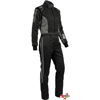 K1 RaceGear Challenger Racing Suit Black/Gray <br>SFI 3.2A/1