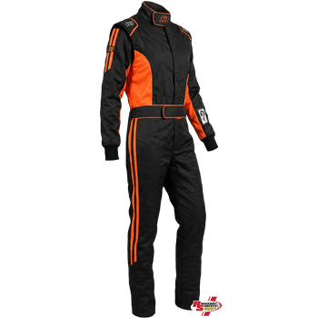 K1 RaceGear Challenger Racing Suit Black/Orange <br>SFI 3.2A/1