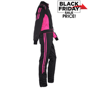 K1 RaceGear Challenger Racing Suit Black/Pink <br>SFI 3.2A/1
