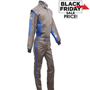 K1 RaceGear Challenger Racing Suit Gray/Blue <br>SFI 3.2A/1