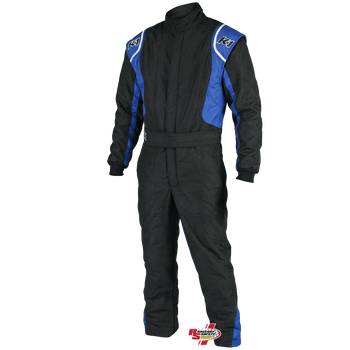 K1 RaceGear Precision II Youth Race Suit Black/Blue <br>SFI 3.2A/5
